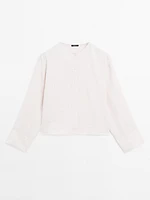 100% linen flowing shirt with buttons