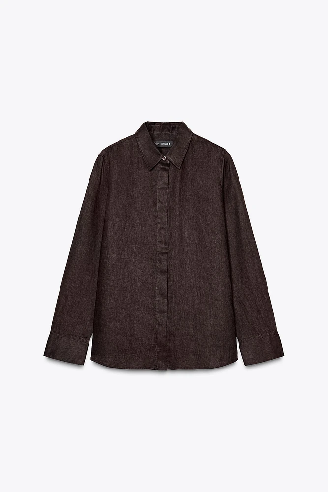100% LINEN SHIRT ZW COLLECTION