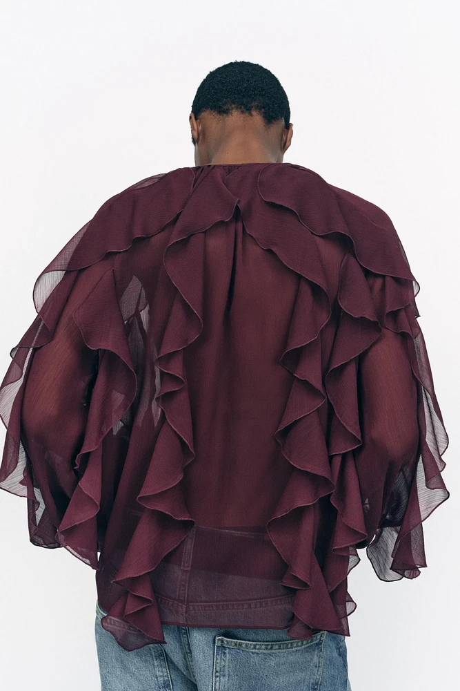 RUFFLED BLOUSE ZW COLLECTION
