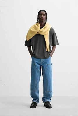 T-SHIRT MAILLE DÉLAVÉ