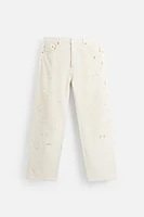 PAINT SPLATTER STRAIGHT FIT JEANS
