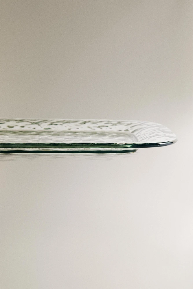 PLATEAU ACRYLIQUE BORD TEXTURÉ