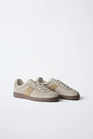 SPLIT LEATHER SNEAKERS