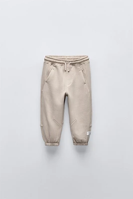 PLUSH PANTS WITH LABEL