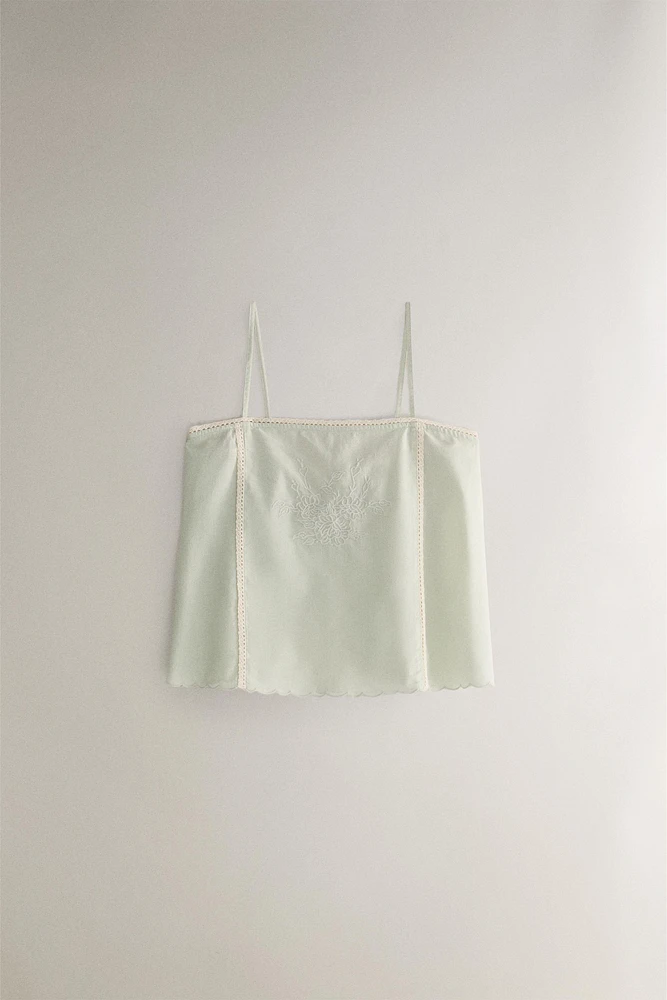 COTTON TOP WITH EMBROIDERY