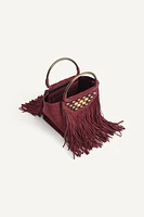 LIMITED EDITION SUEDE FRINGE MINI CITY BAG