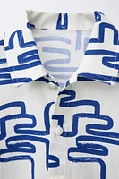 CHEMISE À IMPRIMÉ GÉOMÉTRIQUE