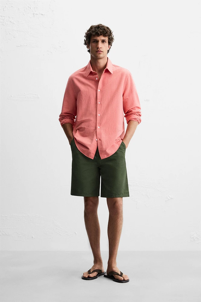 WASHED TEXTURED SHORTS