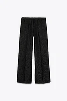 WRINKLED EFFECT ORGANZA PANTS