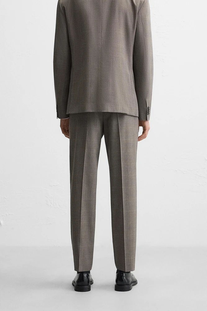 PLAID SUIT PANTS