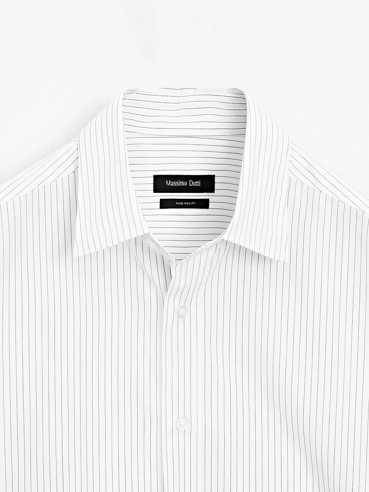 100% cotton regular fit poplin shirt