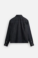 TOPSTITCHED DENIM SHIRT