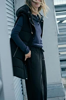 GILET LONG SANS MANCHES MATELASSÉ