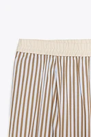 PANTALON DE PYJAMA À RAYURES CONTRASTÉES