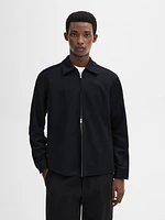 Jacket with adjustable hem detail