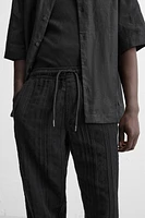 TEXTURED RELAXED FIT PANTS