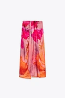 KNOTTED FLORAL PRINT SARONG