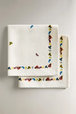 LEAF PRINT NAPKINS (SET OF 2)