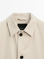 100% cotton trench coat