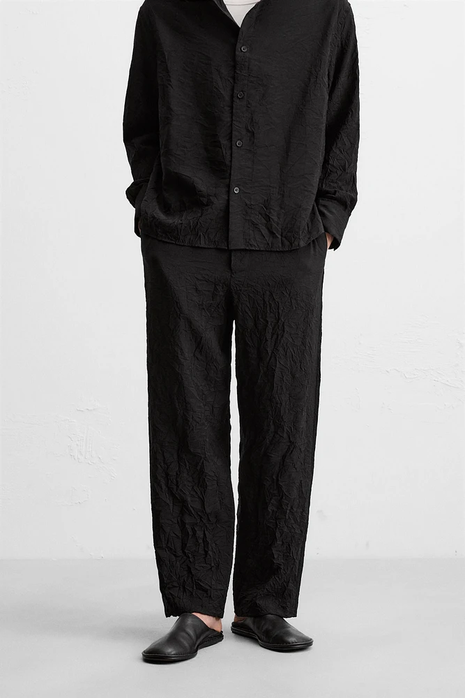 WRINKLE LOOK PANTS