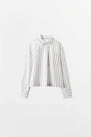CHEMISE PYJAMA COURTE À RAYURES