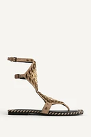 LIMITED EDITION SUEDE STUDDED SANDALS