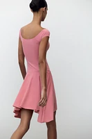 ROBE POLYAMIDE BAS ASYMÉTRIQUE