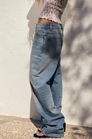 JEAN TRF DROIT À TAILLE MI-HAUTE