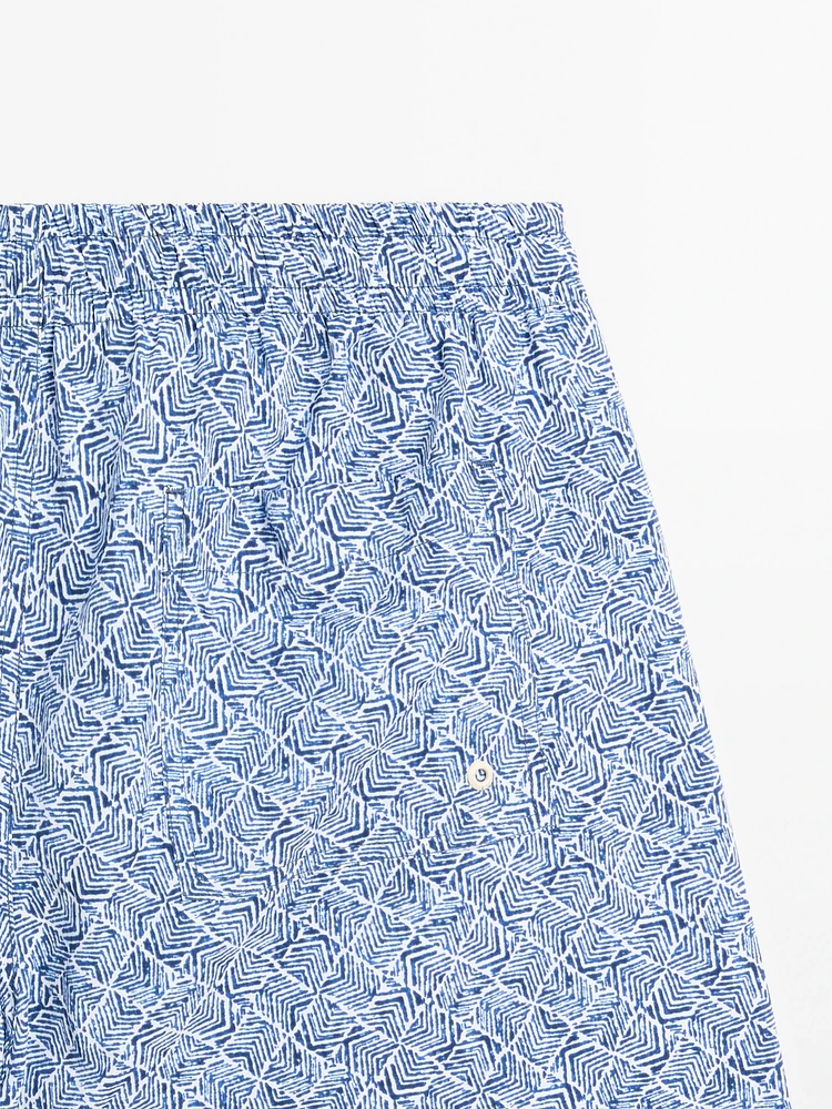 Short de bain imprim