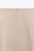 MIDI SKIRT WITH SIDE RUCHING