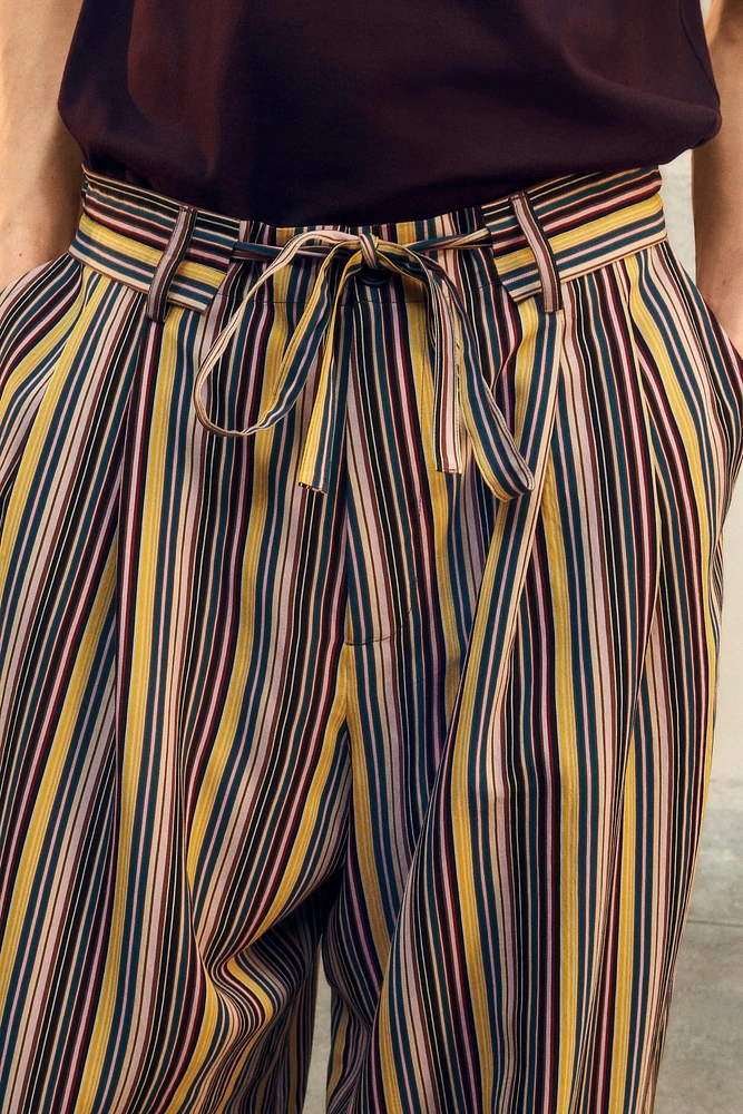 WIDE FIT STRIPED PANTS LIMITED EDITION