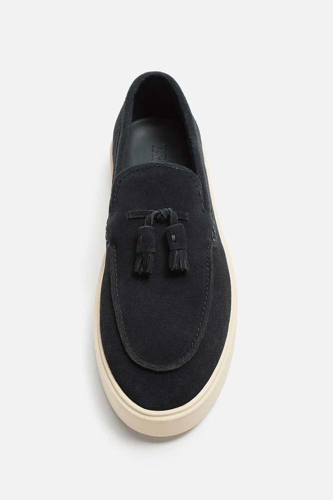 CASUAL TASSEL LEATHER LOAFERS