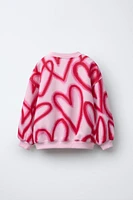 GRAFFITI HEART SWEATSHIRT