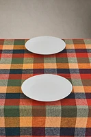 CHECK COARSE COTTON TABLECLOTH