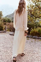 FLOWY SKIRT WITH BELT