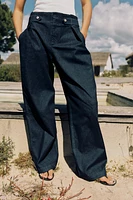 WIDE LEG PAPERBAG PANTS