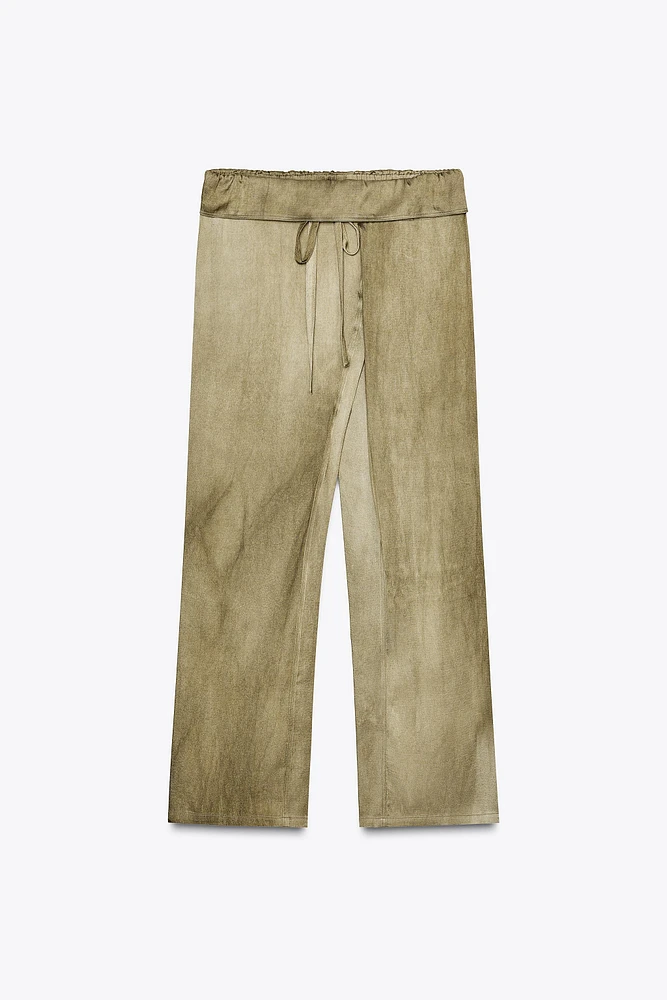 PANTALON FLUIDE TAILLE BASSE ZW COLLECTION