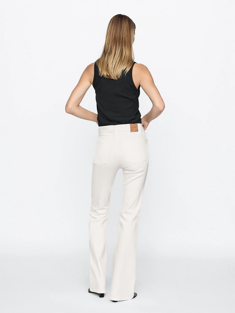 High-waist skinny flared jeans