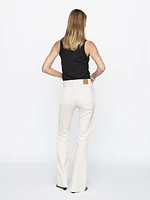 High-waist skinny flared jeans