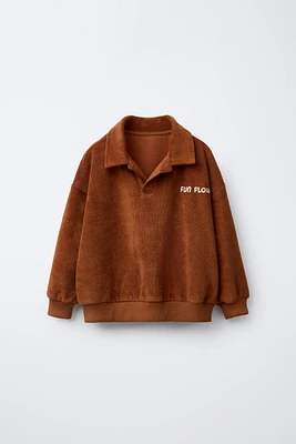 SWEAT POLO EFFET ÉPONGE