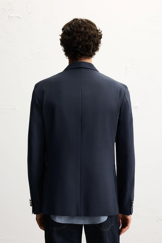 BLAZER CROISÉE AVEC LAINE