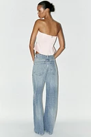 TOP FAÇON CORSET SATINÉ