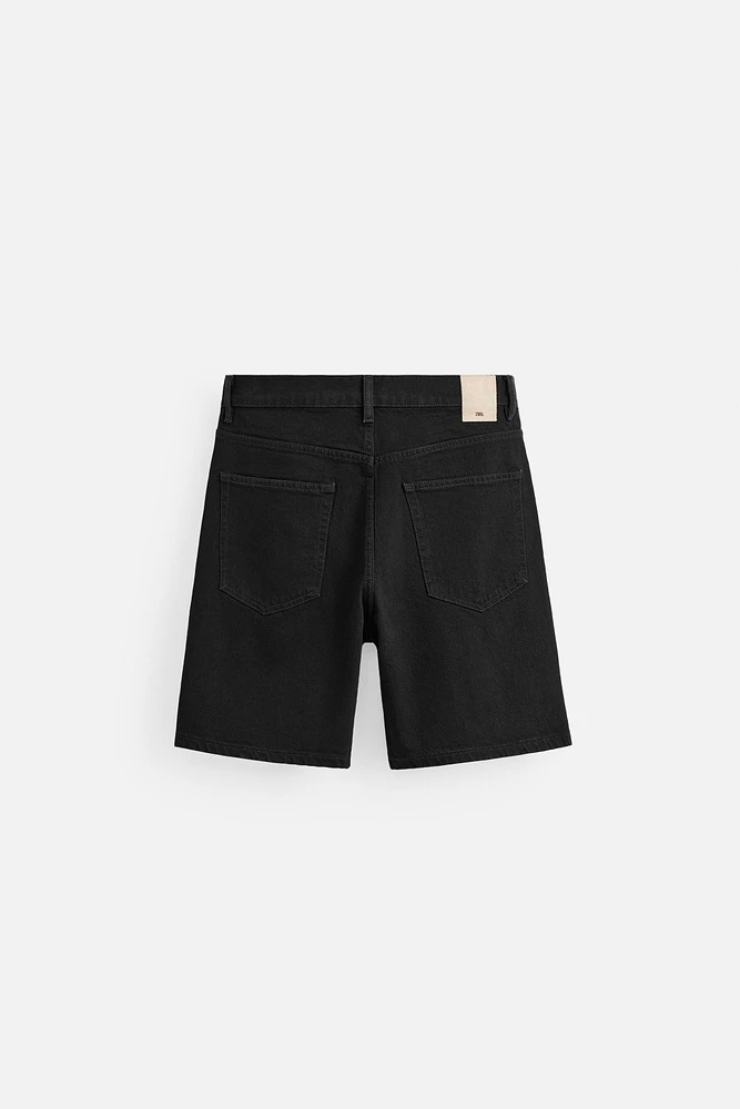REGULAR FIT DENIM SHORTS
