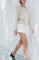 BASIC WOOL BLEND KNIT SWEATER