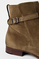 BOTTES EN CUIR À BOUCLE BOBBY GILLESPIE X ZARA