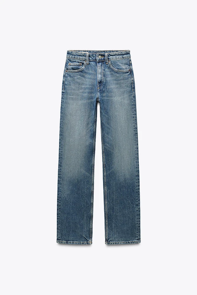 JEAN TRF DROIT À TAILLE HAUTE