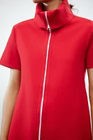 SHORT PLAIN KNIT DRESS
