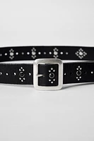 CEINTURE EN CUIR ANNEAUX CLOUS KATE MOSS X ZARA