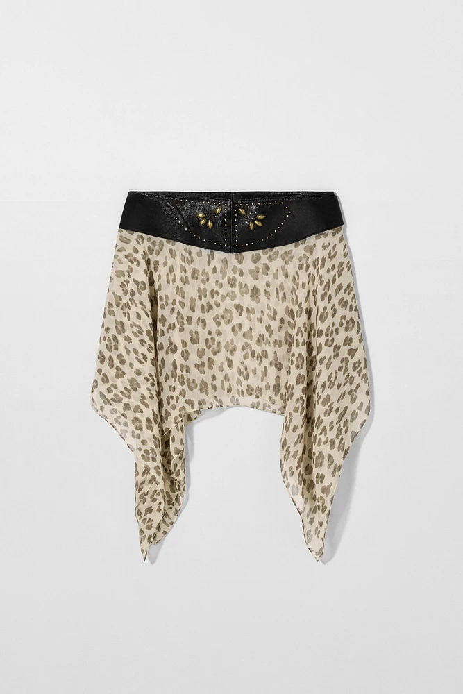 JUPE CEINTURE LARGE EN CUIR KATE MOSS X ZARA