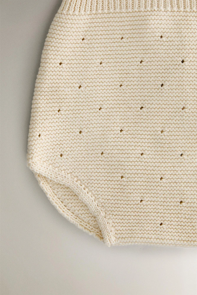 CHILDREN’S CHUNKY KNIT DUNGAREES